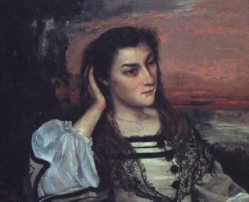 古斯塔夫 庫爾貝 Portrait of Gabrielle Borreau( The Dreamer)
